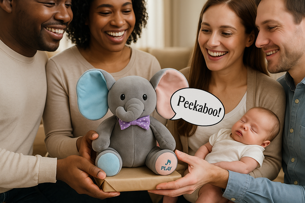 Peekaboo Elephant Cuddle Plush