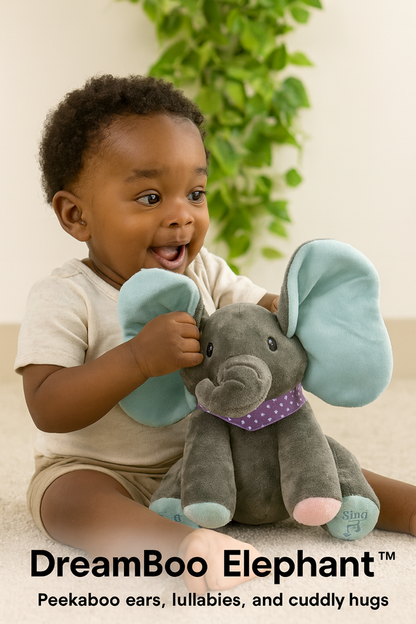 Peekaboo Elephant Cuddle Plush