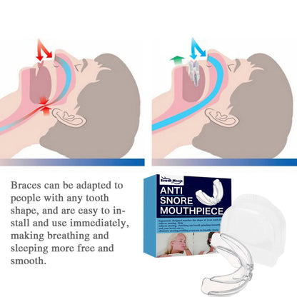 Adjustable Anti Snoring Mouthpiece for Sleeping Stop Snoring Prevent Apnea Anti Bruxism Mouth Guard Improve Sleep Aid Device