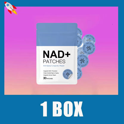 30PCS NAD+ Body Management Patch Easy To Use Skin Friendly Daily Body Care Support Sticker For Daily Wellness Use