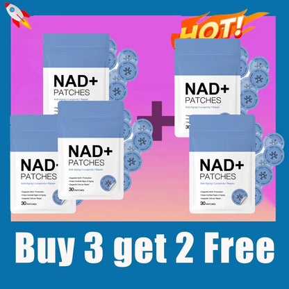 30PCS NAD+ Body Management Patch Easy To Use Skin Friendly Daily Body Care Support Sticker For Daily Wellness Use