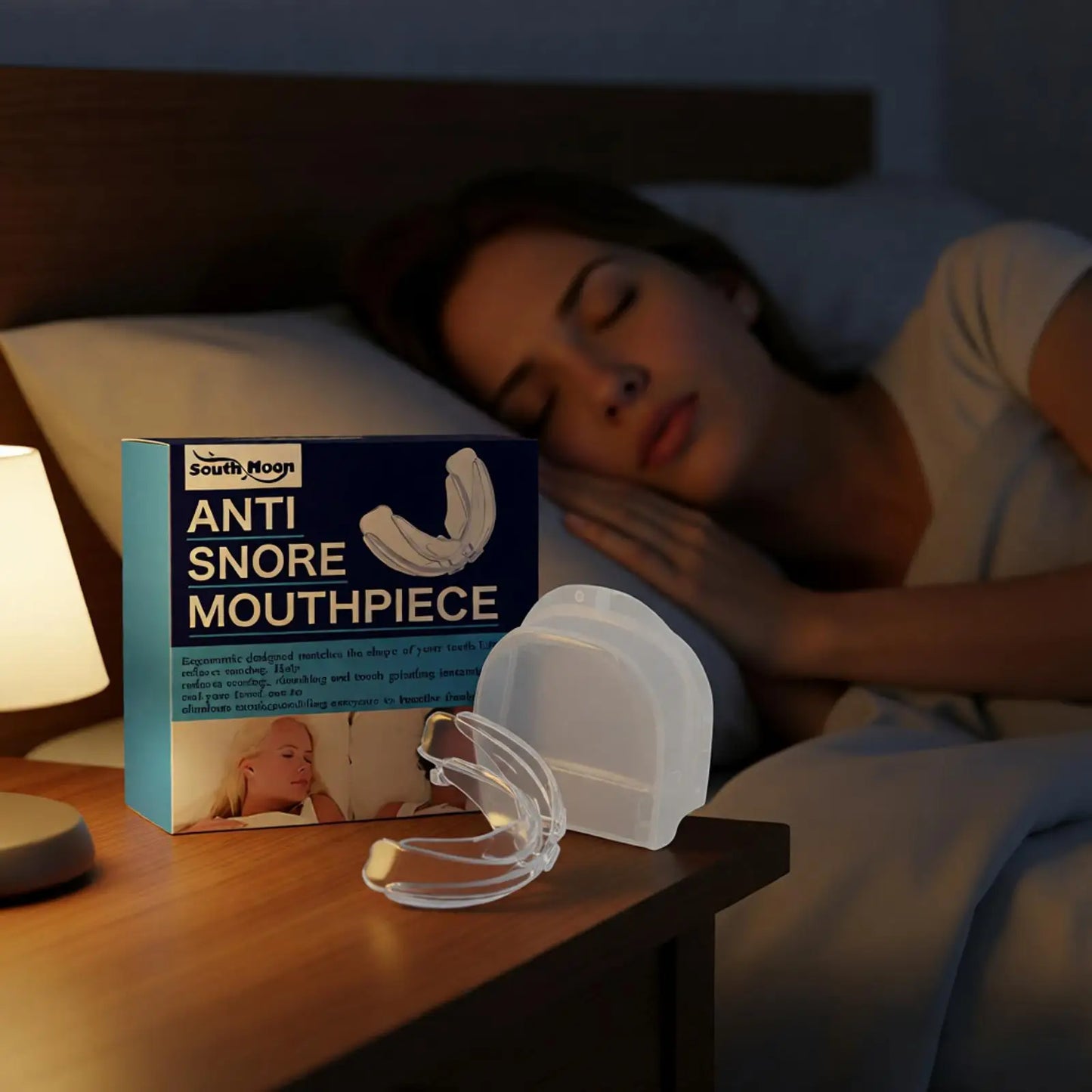 Adjustable Anti Snoring Mouthpiece for Sleeping Stop Snoring Prevent Apnea Anti Bruxism Mouth Guard Improve Sleep Aid Device