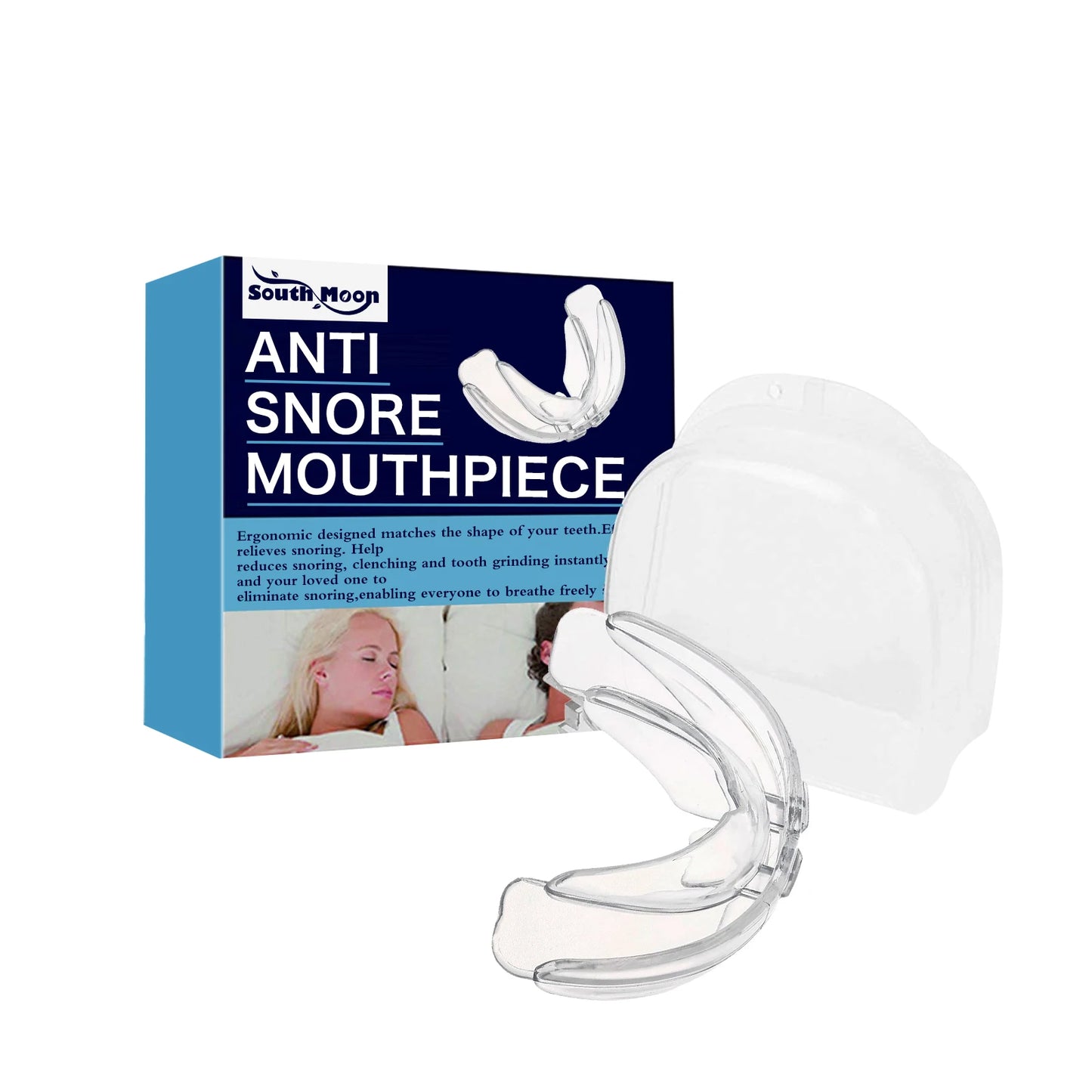 Adjustable Anti Snoring Mouthpiece for Sleeping Stop Snoring Prevent Apnea Anti Bruxism Mouth Guard Improve Sleep Aid Device