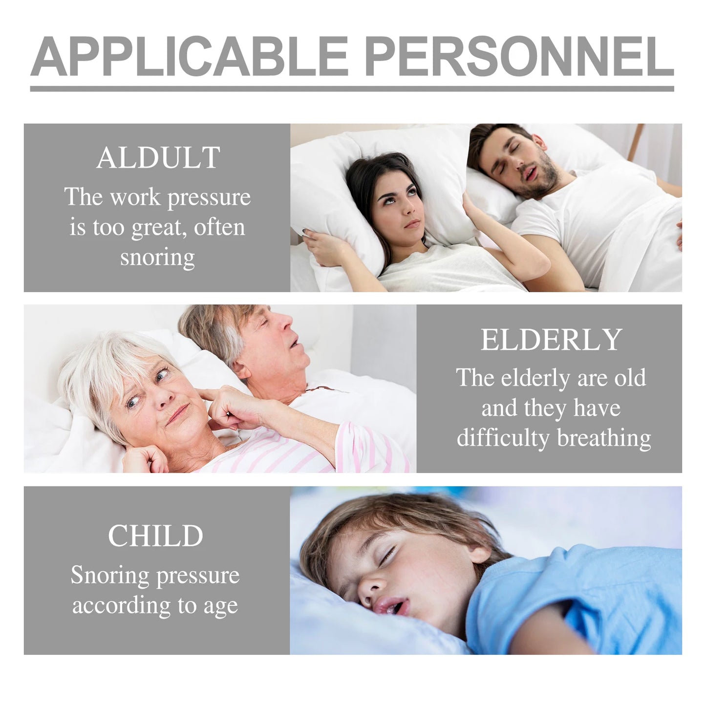 Adjustable Anti Snoring Mouthpiece for Sleeping Stop Snoring Prevent Apnea Anti Bruxism Mouth Guard Improve Sleep Aid Device