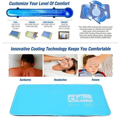 Cooling Pillow Gel Cooling Mat and Cooling Pillow Sleeping Pad Easy-to-Use Summer Cool Pillows Cold Pillow for Kids Students