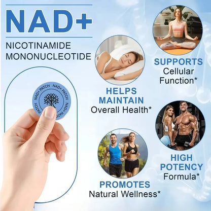30PCS NAD+ Body Management Patch Easy To Use Skin Friendly Daily Body Care Support Sticker For Daily Wellness Use