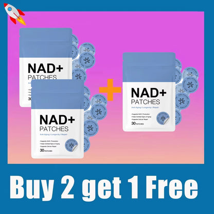 30PCS NAD+ Body Management Patch Easy To Use Skin Friendly Daily Body Care Support Sticker For Daily Wellness Use