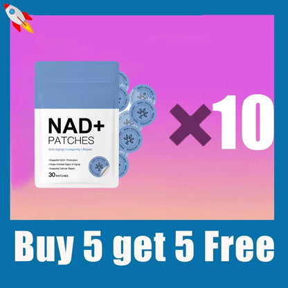 30PCS NAD+ Body Management Patch Easy To Use Skin Friendly Daily Body Care Support Sticker For Daily Wellness Use