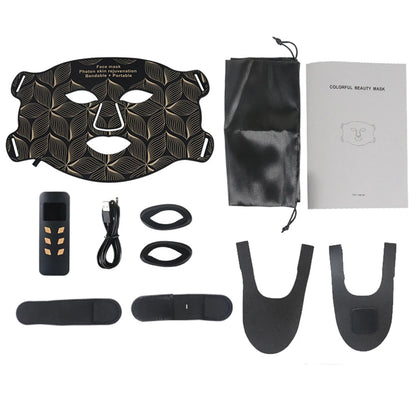 8 Colors Facial LED Mask with Neck Red Light Near Infrared Therapy Beauty Mask Anti Aging Skin Rejuvenation Lifting Whitening