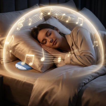 Mini Sleeping Bluetooth 5.4 Speaker Under Pillow Sound Machine With White Noise, 30/60/90 Min Timers, HiFi Stereo Sound
