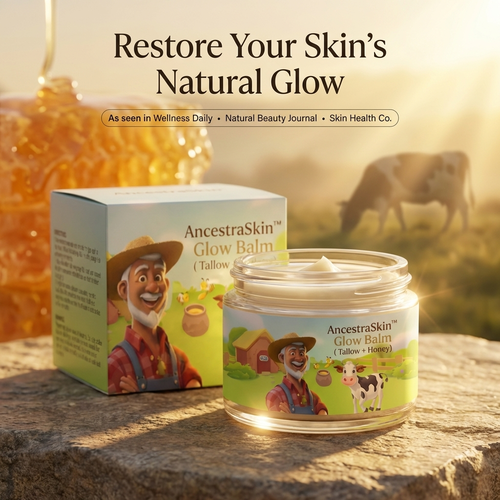 AncestraSkin™ Glow Balm (Tallow + Honey)
