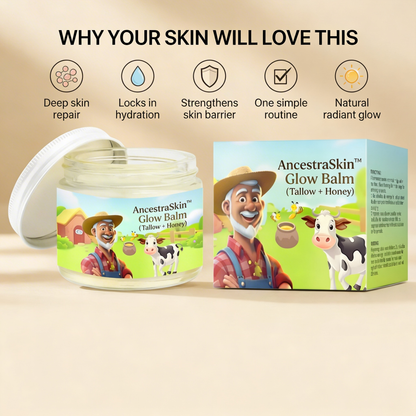AncestraSkin™ Glow Balm (Tallow + Honey)
