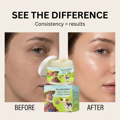 AncestraSkin™ Glow Balm (Tallow + Honey)