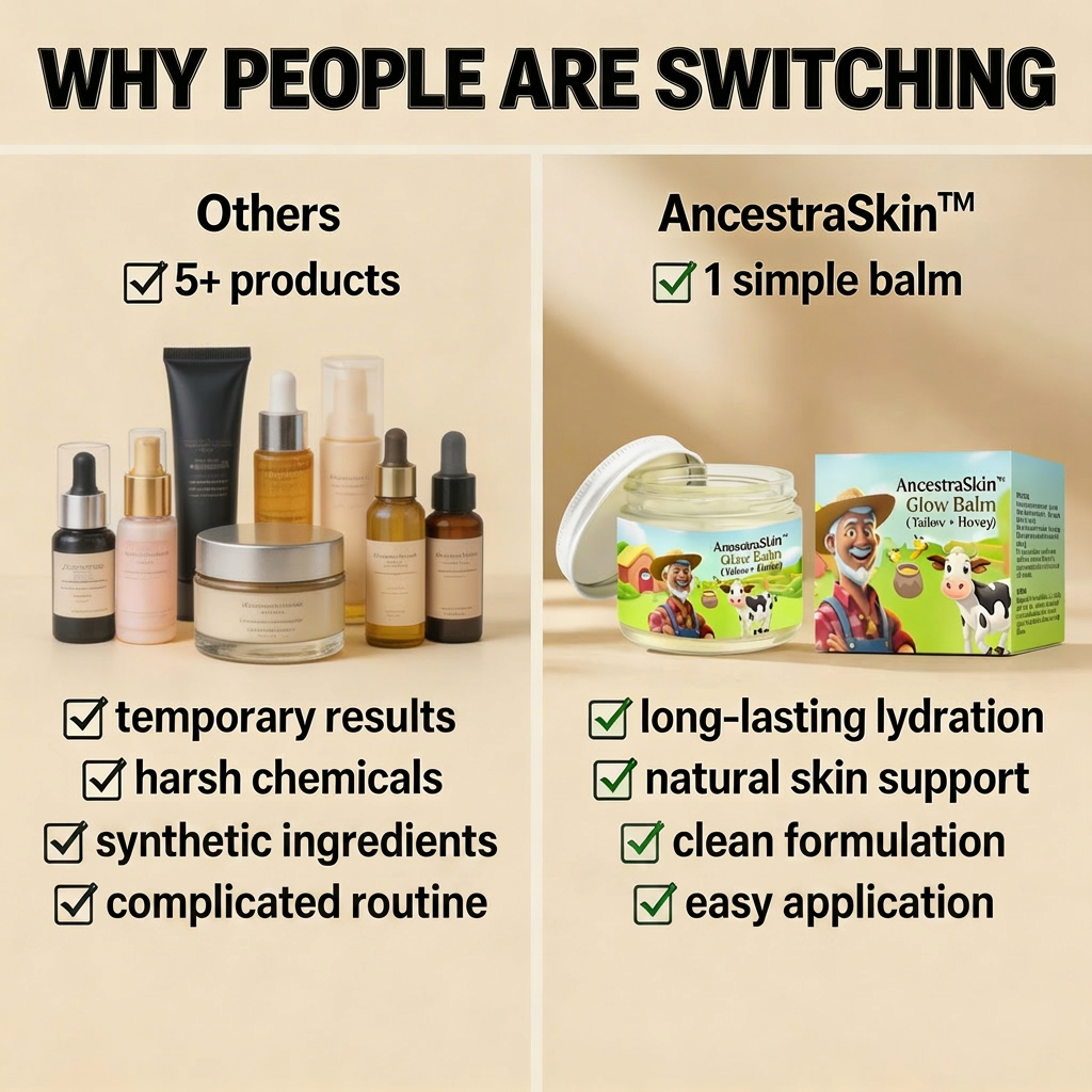 AncestraSkin™ Glow Balm (Tallow + Honey)