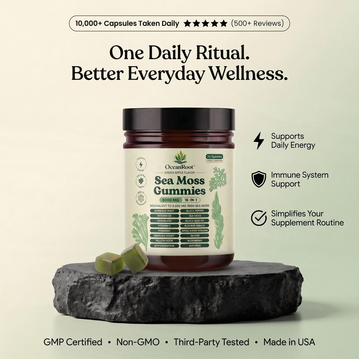 OceanRoots- Sea Moss Gummies