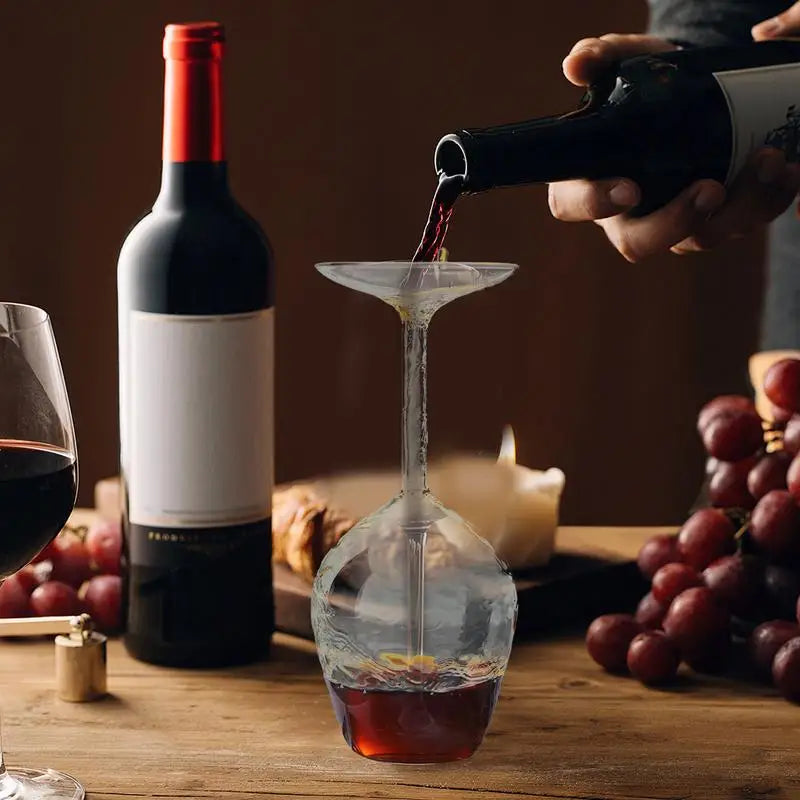 Tipzy- Upside Down Fun Wine Glass