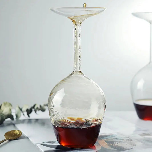Tipzy- Upside Down Fun Wine Glass