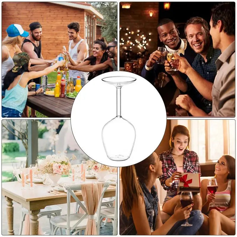 Tipzy- Upside Down Fun Wine Glass